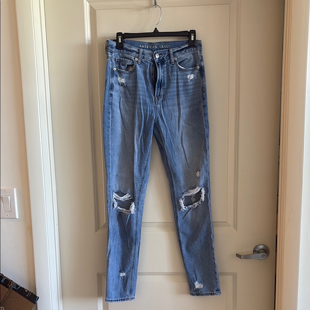 American Eagle Outfitters High Rise Blue Jeans Slim Fit